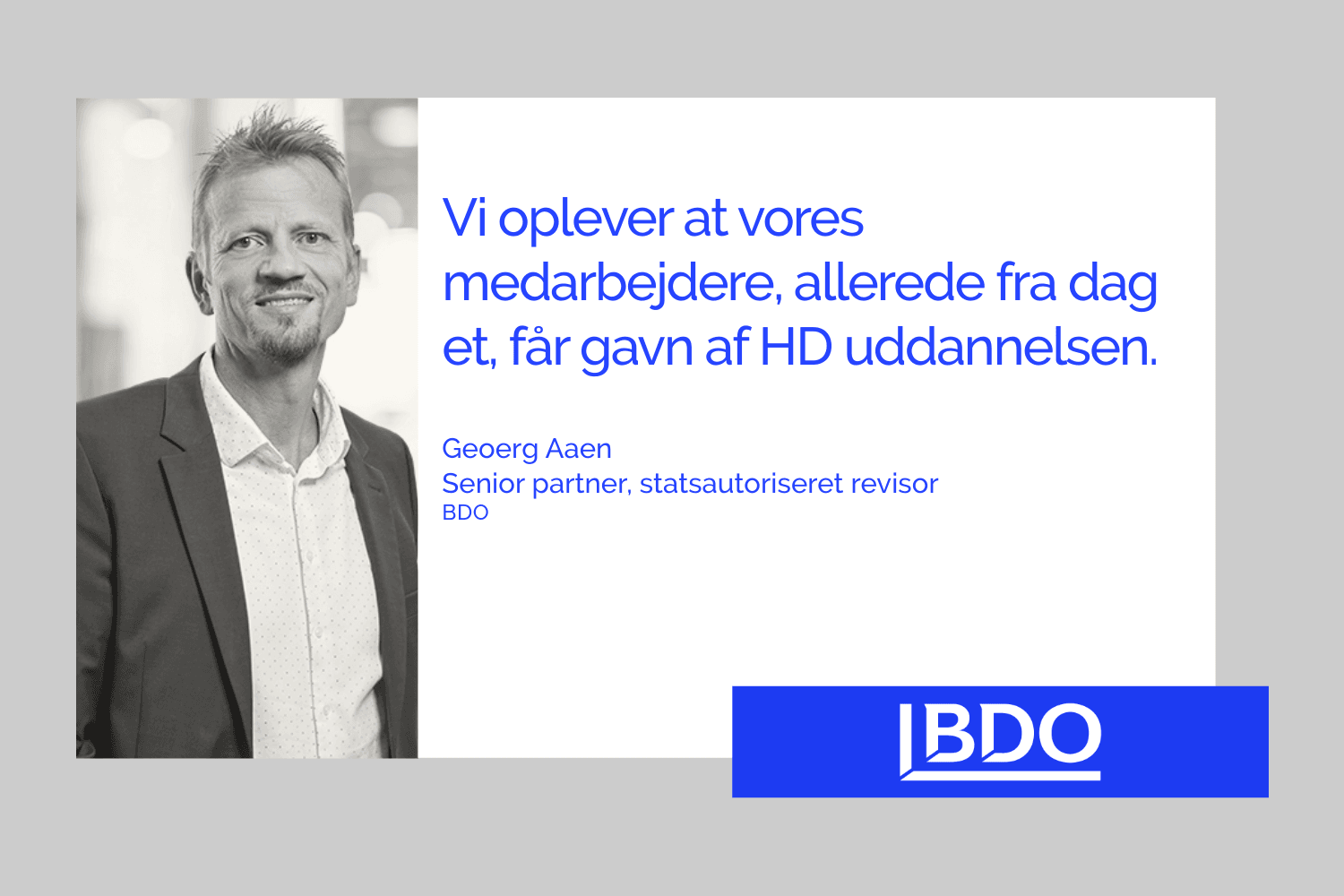 Hvad siger de aftagere om HD2 i Regnskab og Økonomistyring?