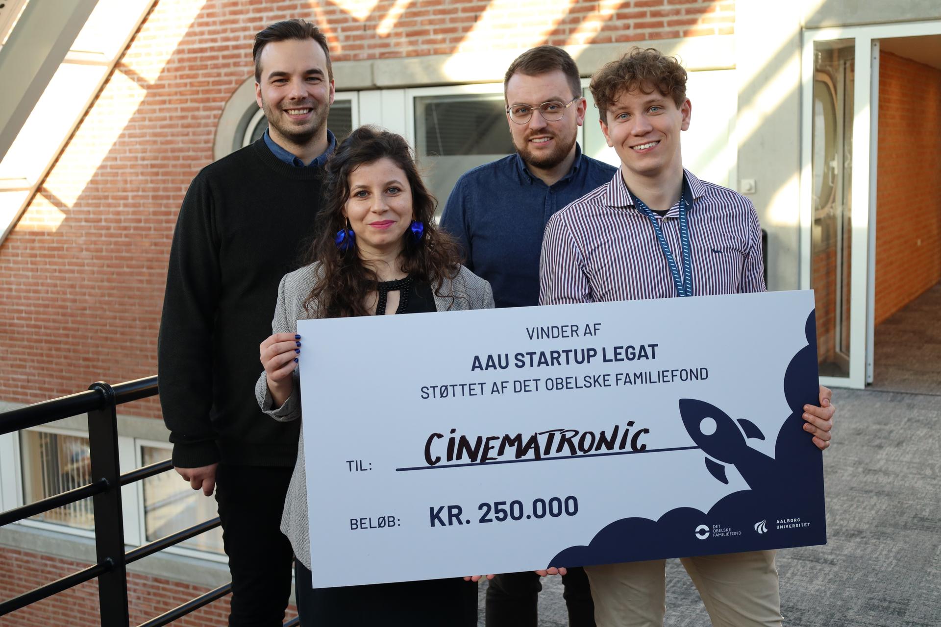 Cinematronic - vinder af AAU Startup Legat - støttet af Det Obelske Familiefond
