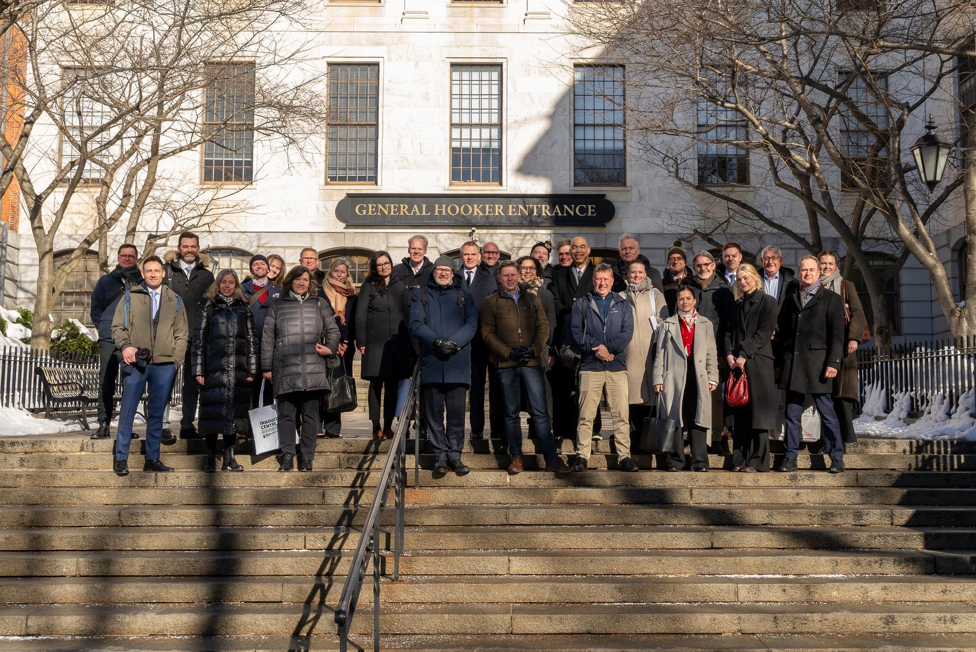 The Danish delegation visiting Massachusetts