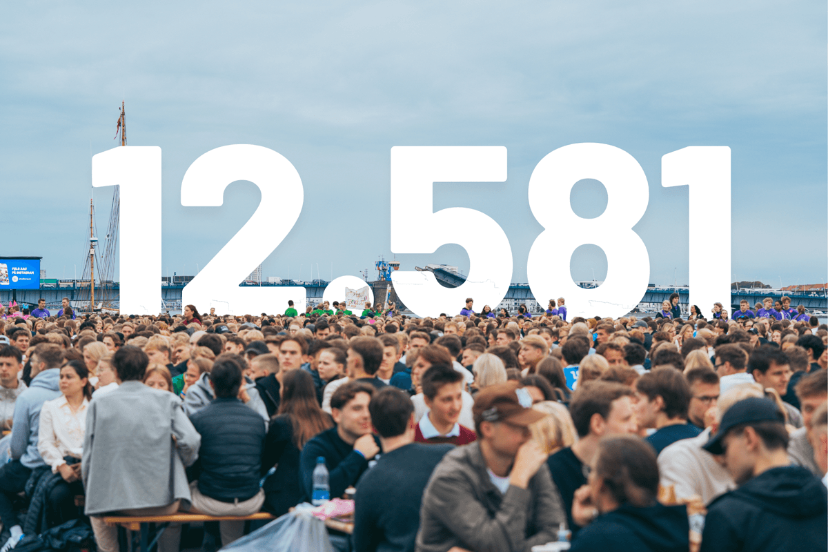 I alt har universitetet fået 12.581 ansøgninger.