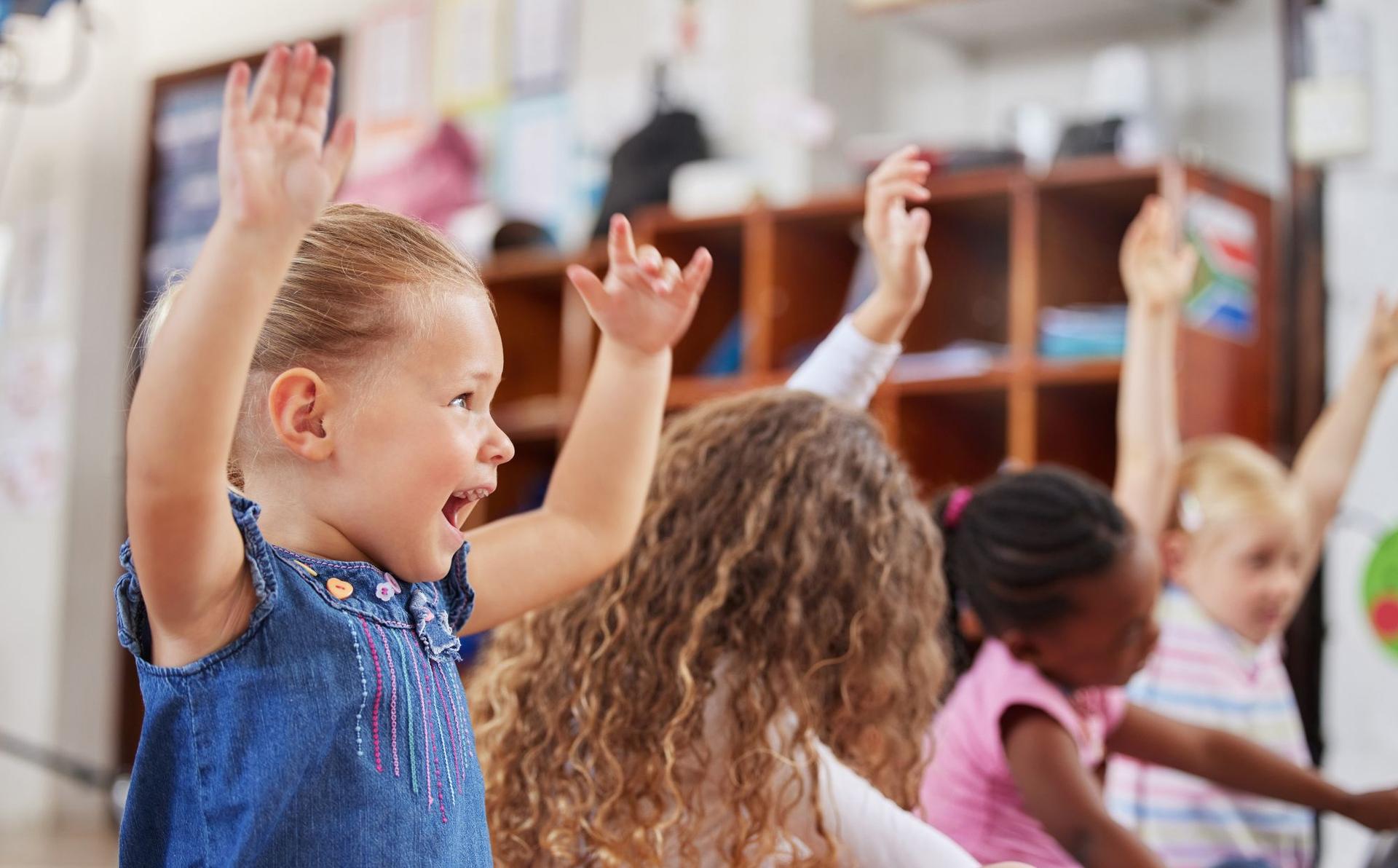 Børn i en børnehave. Foto: Colourbox